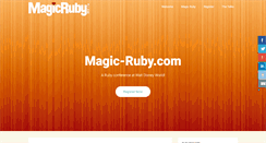 Desktop Screenshot of magic-ruby.com